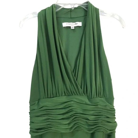 Evan-Picone Bright Green Sleeveless A-line Dress size 10 - Picture 2 of 5
